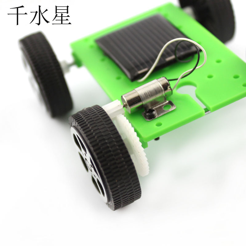 迷你三代 太阳能小汽车青少年科技模型启蒙玩具 DIY科技小制作细节图