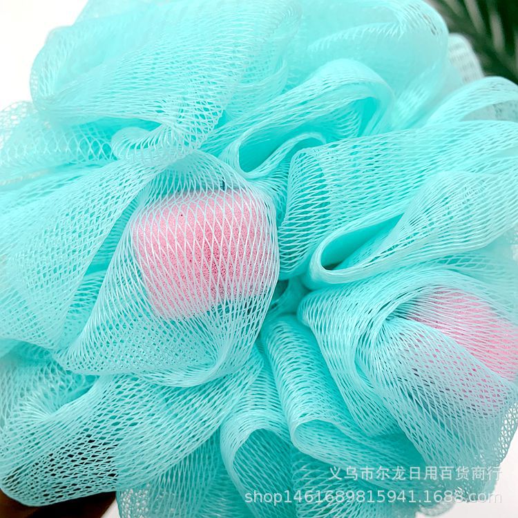 Large bath balls, bagged bath balls, plain and cute bath balls, foaming scrubbing flowers, bath and bathing products Application Scenario