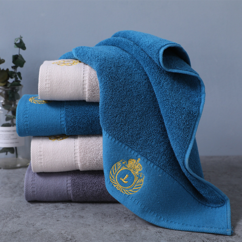 五星级酒店加厚纯棉毛巾成人洗脸毛巾刺绣LOGO定制礼品套装