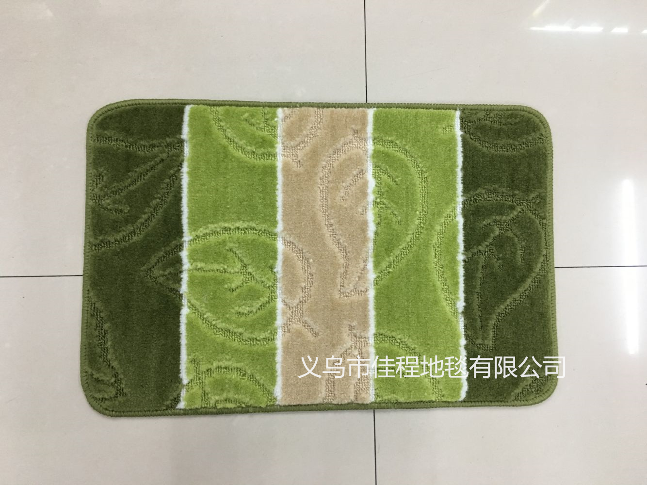 New best-selling 48*78cm new TPR flat velvet polypropylene floor mat, doormat, door mat, jacquard anti-slip mat, flat velvet floor mat Specification drawing