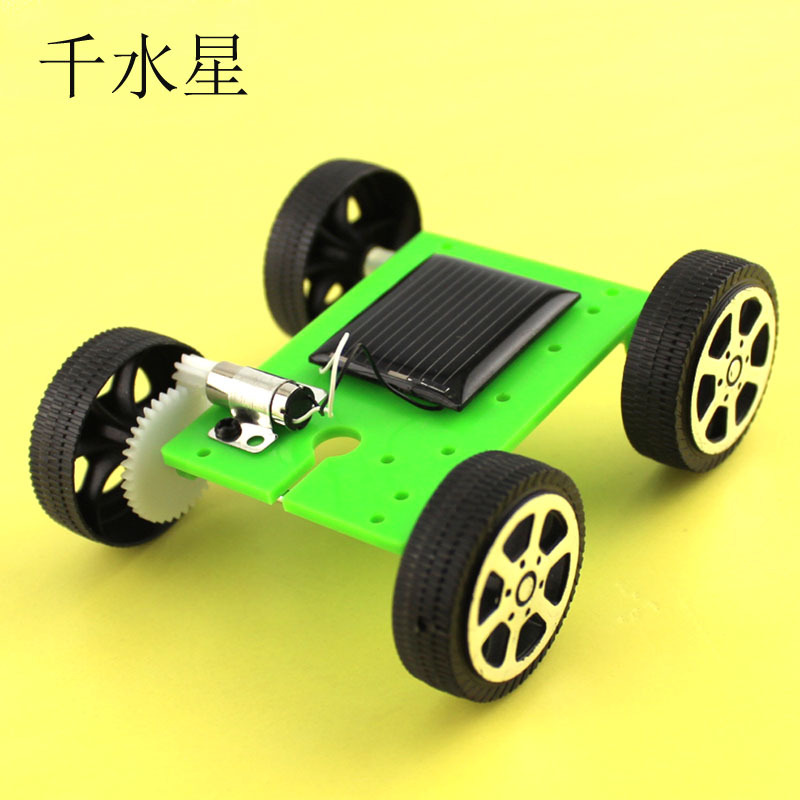 迷你三代 太阳能小汽车青少年科技模型启蒙玩具 DIY科技小制作产品图