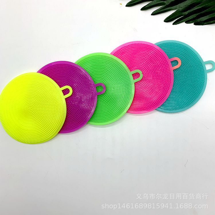 Silicone dishcloth, heat insulation pad, stain-removing pot scrubber, kitchen dishbrush, silicone dishbrush, one or two yuan Application Scenario