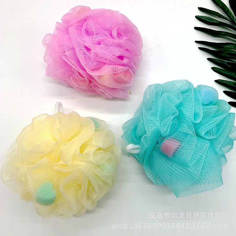 Large bath balls, bagged bath balls, plain and cute bath balls, foaming scrubbing flowers, bath and bathing products