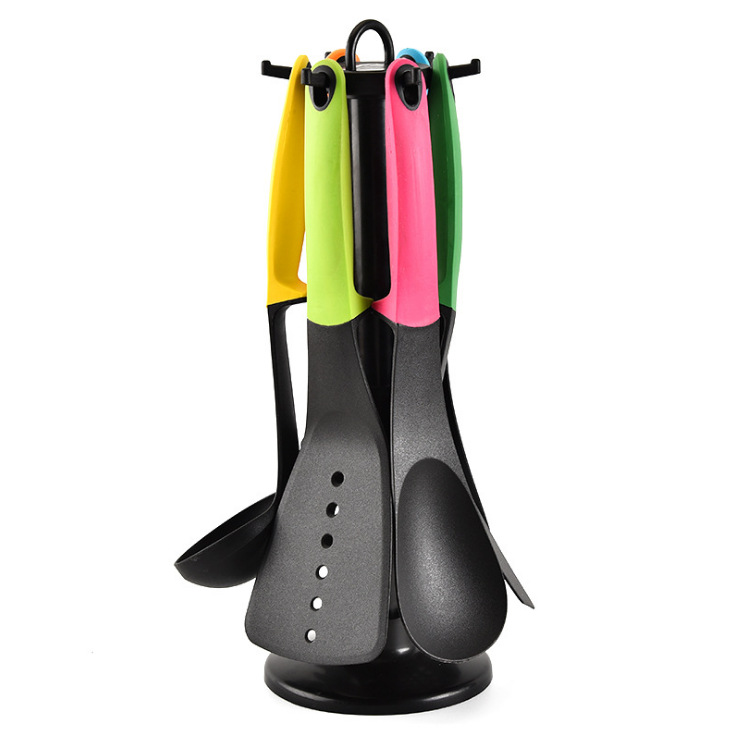 Wholesale kitchen nylon kitchenware 6-piece sets, non-stick pan cooking spatula and spoon sets, kitchenware sets, first-hand supply Application Scenario