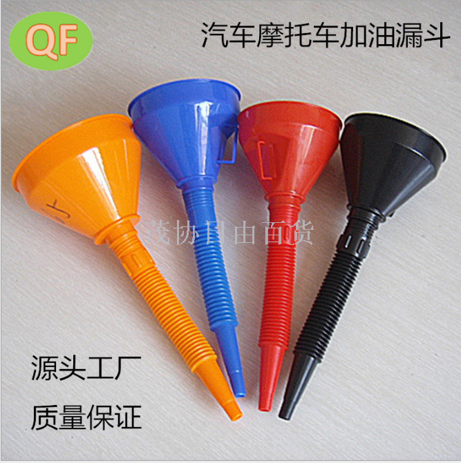 Black plastic funnel 135 motorcycle fuel funnel with filter manufacturers wholesale