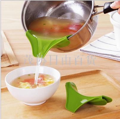 In 2018, the silicone rubber leaky kitchen round mouth flow guide, liquid flow guide and soup flow guide can be customized