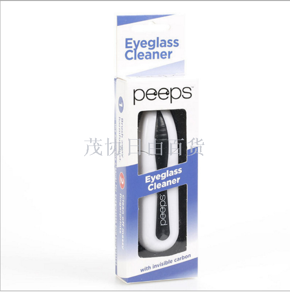 Eyeglass cleaner peeps Eyeglass cleaning brush Eyeglass maintenance cleaner Eyeglass wipe