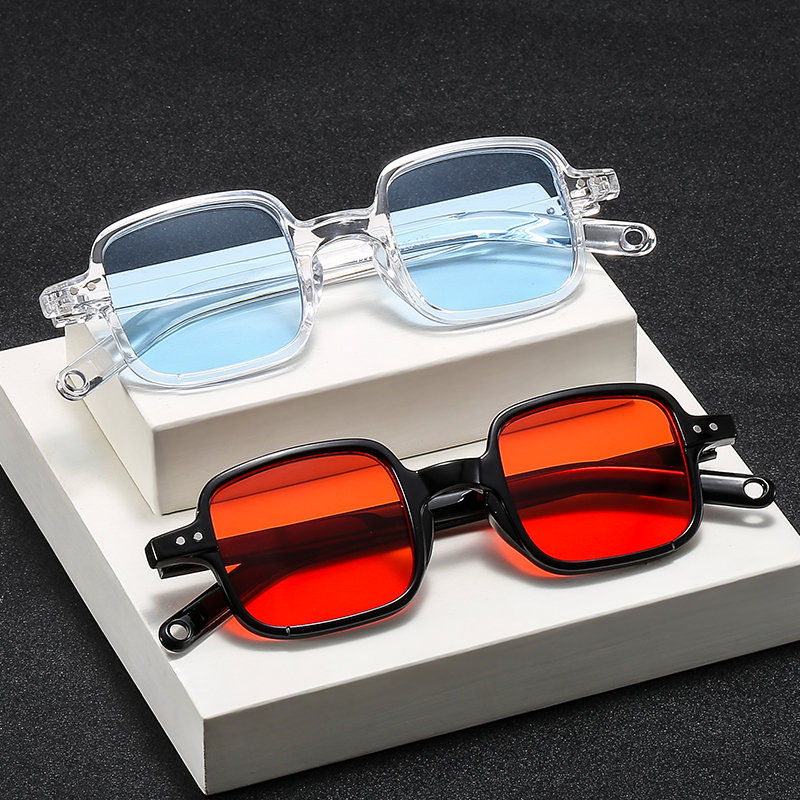 2020年跨境爆款方型太阳眼镜多色可选PC镜框厂家批发详情图1