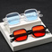 2020年跨境爆款方型太阳眼镜多色可选PC镜框厂家批发图