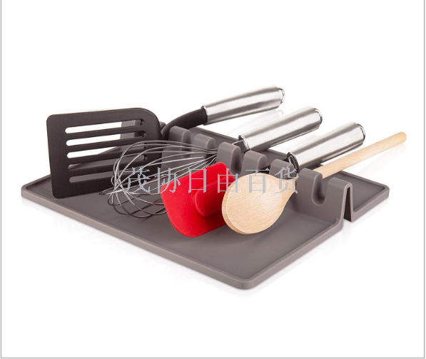 Eight-hole silica gel spoon holder Spoon holder shelf holder spoon holder shelf holder Spoon holder Silica gel spoon holder plate holder plate holder