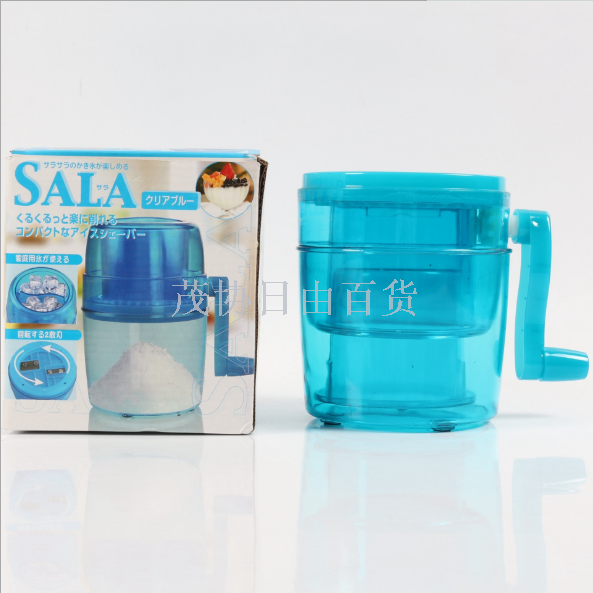 New products: hand-cranked shaved ice machine, hand-operated ice crusher, mini small smoothie machine, children's home ice grinding machine Item Picture
