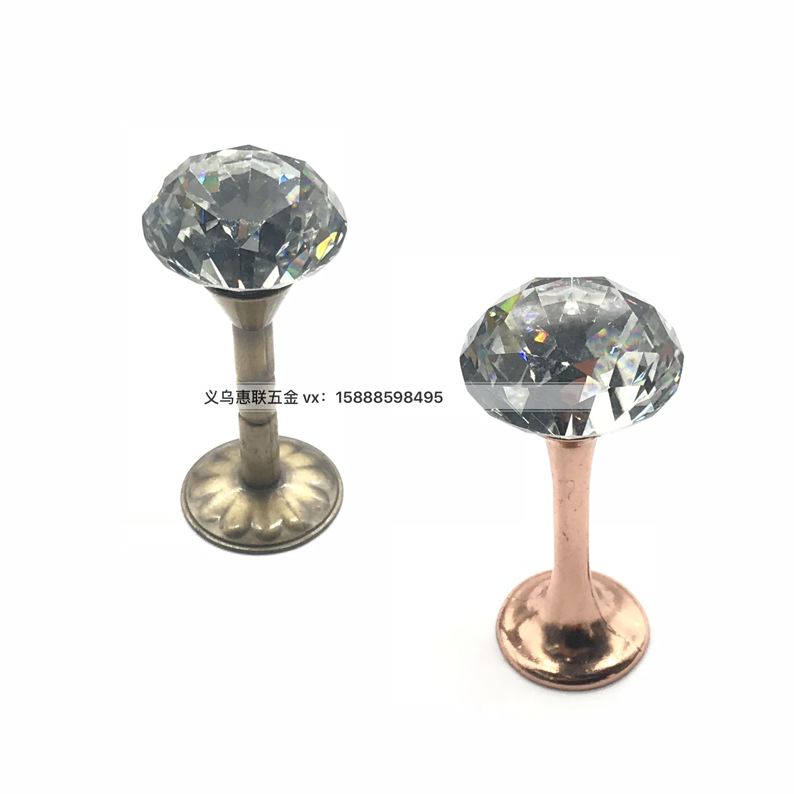Long handle crystal handle Shoe cabinet drawer Wardrobe cabinet door handle Furniture handle accessories