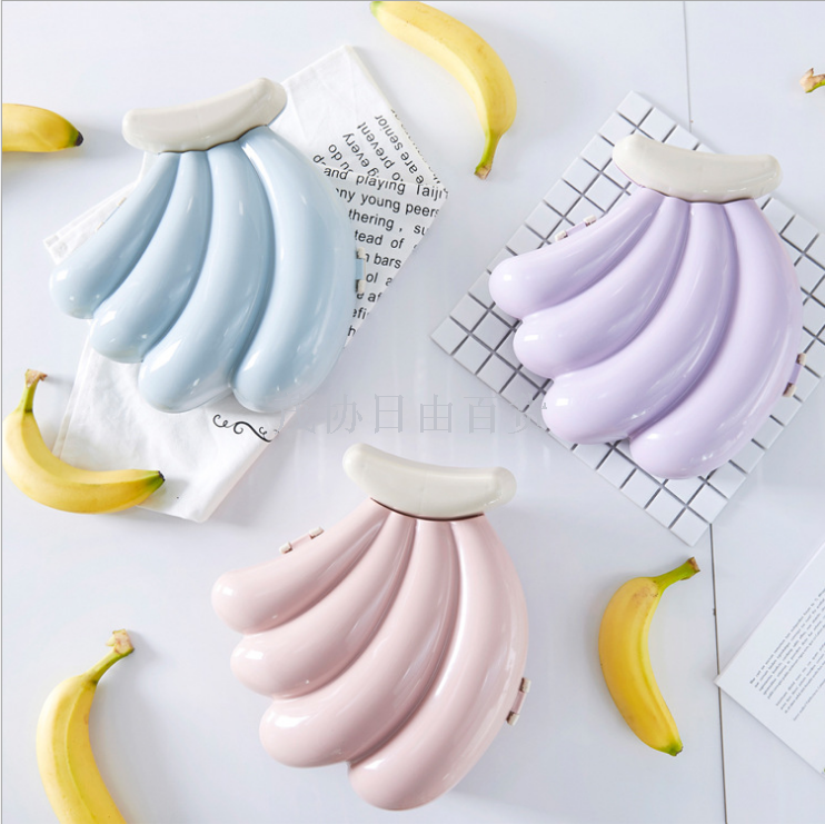 Banana fruit shape candy box with lid dry fruit tray Cute home fashion dry fruit tray creative fruit box