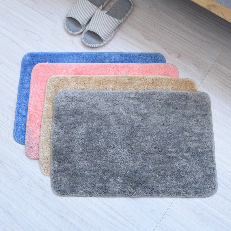 T厂家直销 简约防滑地垫 绒面地毯家用浴室吸水防滑脚垫批发细节图