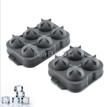 Cross-border wholesale creative DIY ice hockey stick ice hockey mold 6-hole plastic ice cube mold silicone ice cream mold