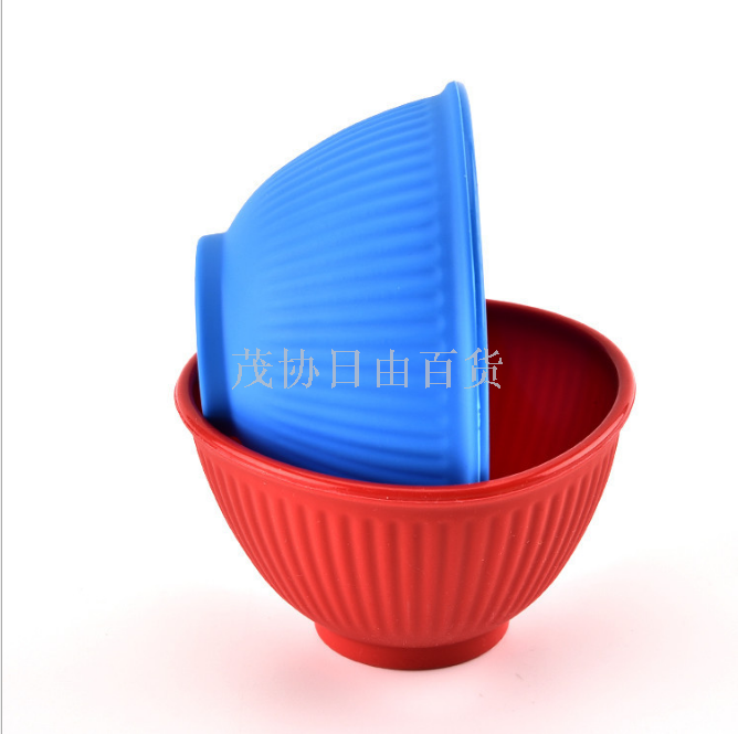 Silicone small bowls, children's tableware, silicone bowls, anti-drop and anti-scald, baby rice bowls, special bowls for babies details Picture