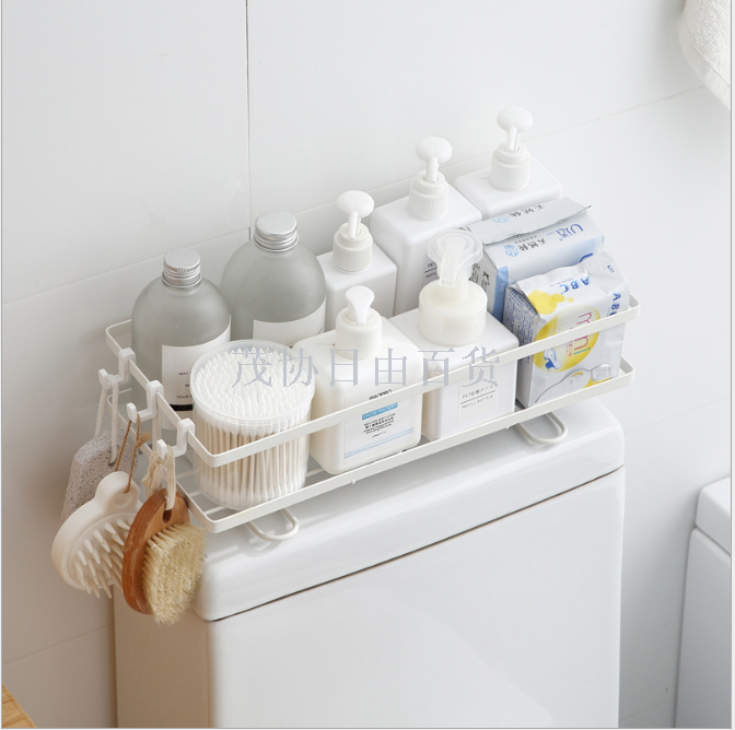 New toilet rack toilet seat rack household perforation-free bathroom storage wall-mounted toilet rack