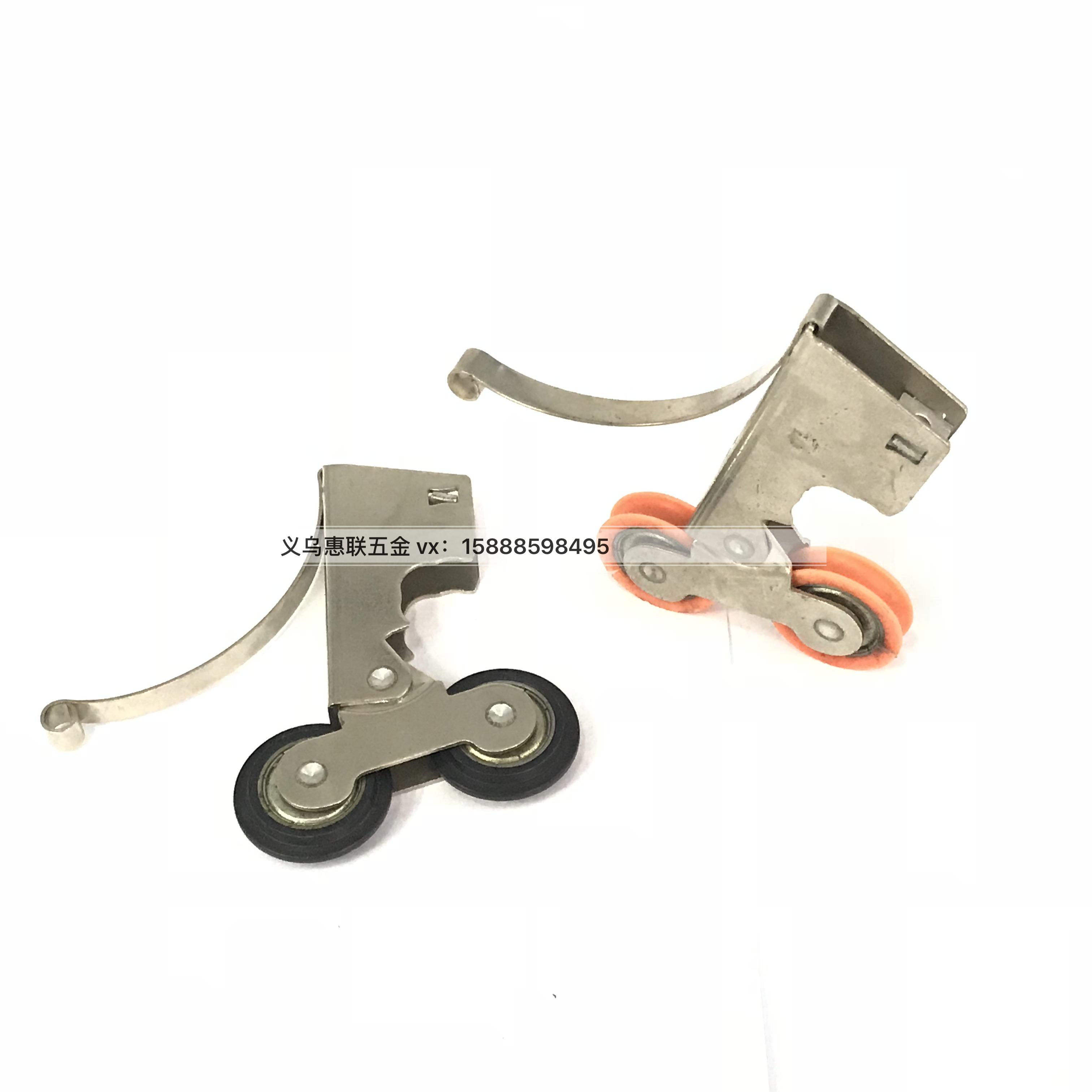 Manufacturers direct double - wheel concave B - class spring plastic wheel parts small accessories furniture hardware accessories