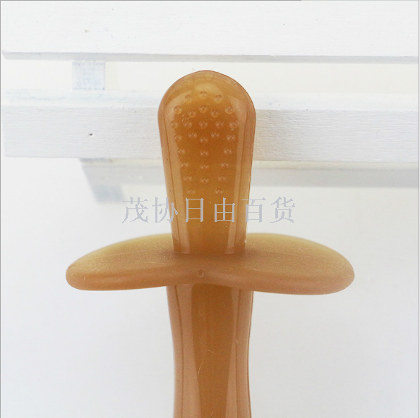 厂家直销 婴儿磨牙棒 宝宝牙胶 无毒硅胶固齿磨牙器 儿童咬胶玩具产品图