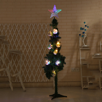 Small and medium-sized Christmas tree top five-pointed star LED decorative lights flashing color LED Christmas