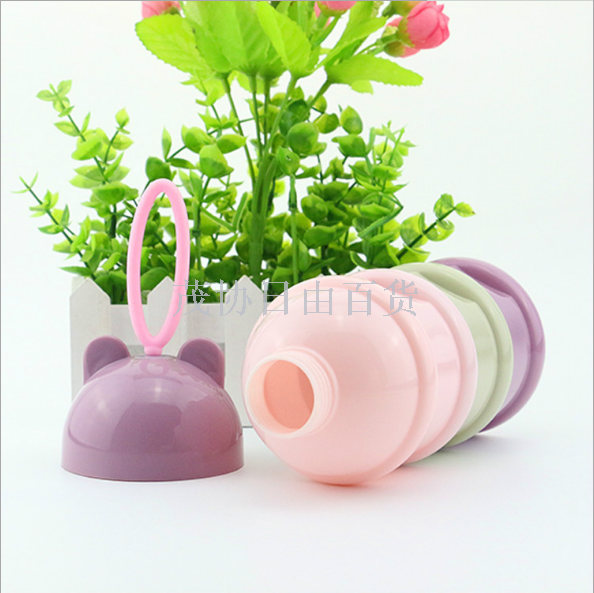 Factory direct sales portable three-layer milk powder box, independent stratified milk powder compartment, large-capacity milk powder storage box Item Picture
