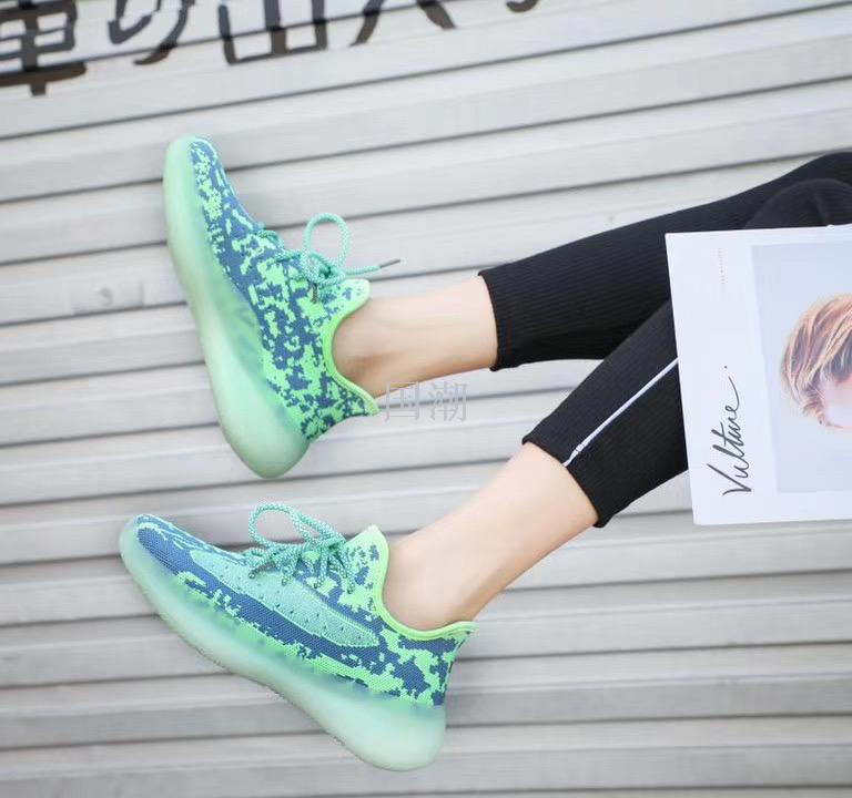 庆瑞yezi yeezy椰子鞋350v2满天星真爆反光老爹鞋女380v3运动鞋
