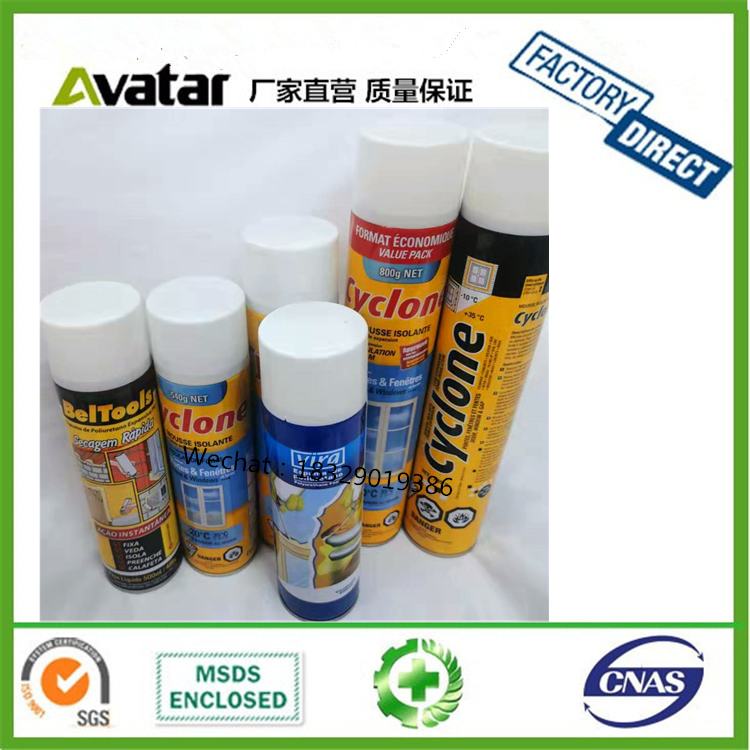 Source factory direct sales VIRA Cyclone AKFIX Spray blowing agent Spray foam adhesive spray door and window foam expansion adhesive