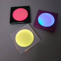 New hot square luminous coasters LED colorful luminous coasters Acrylic non-slip coasters