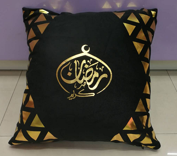 Various fabric gold-embossed positioning throw pillows, cushions, backrests and jackets details Picture