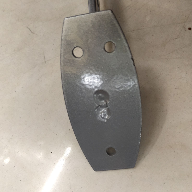 Heavy iron support with five holes for support