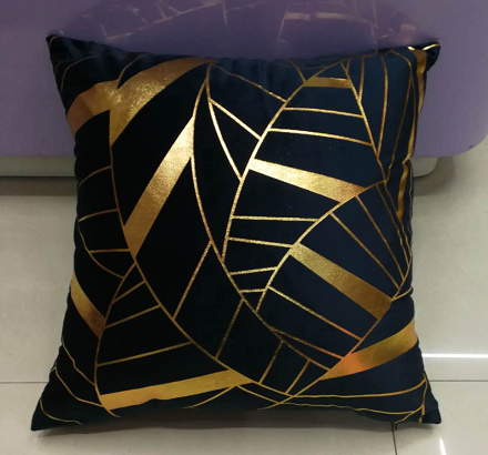 Various fabric gold-embossed positioning throw pillows, cushions, backrests and jackets Specification image