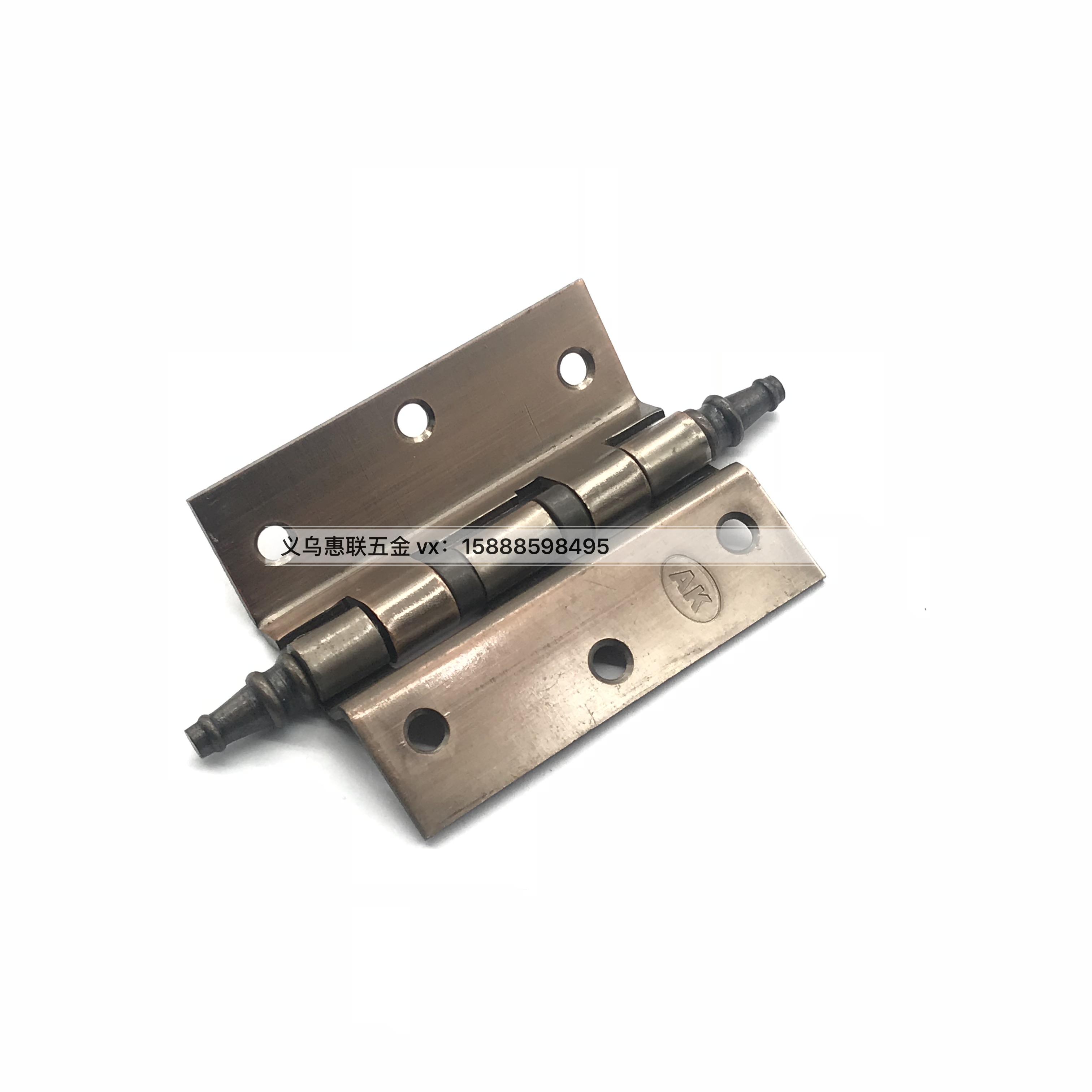 L-shaped flat open leaf wire-drawing three holes no slotting doors and Windows wooden doors interior door bearing hinge