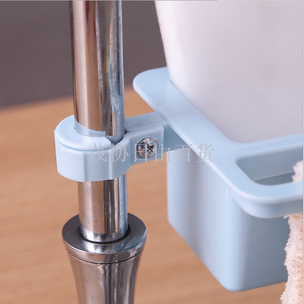 Kitchen storage rack faucet drain storage rack Adjustable sink organizer sink sponge rag rack
