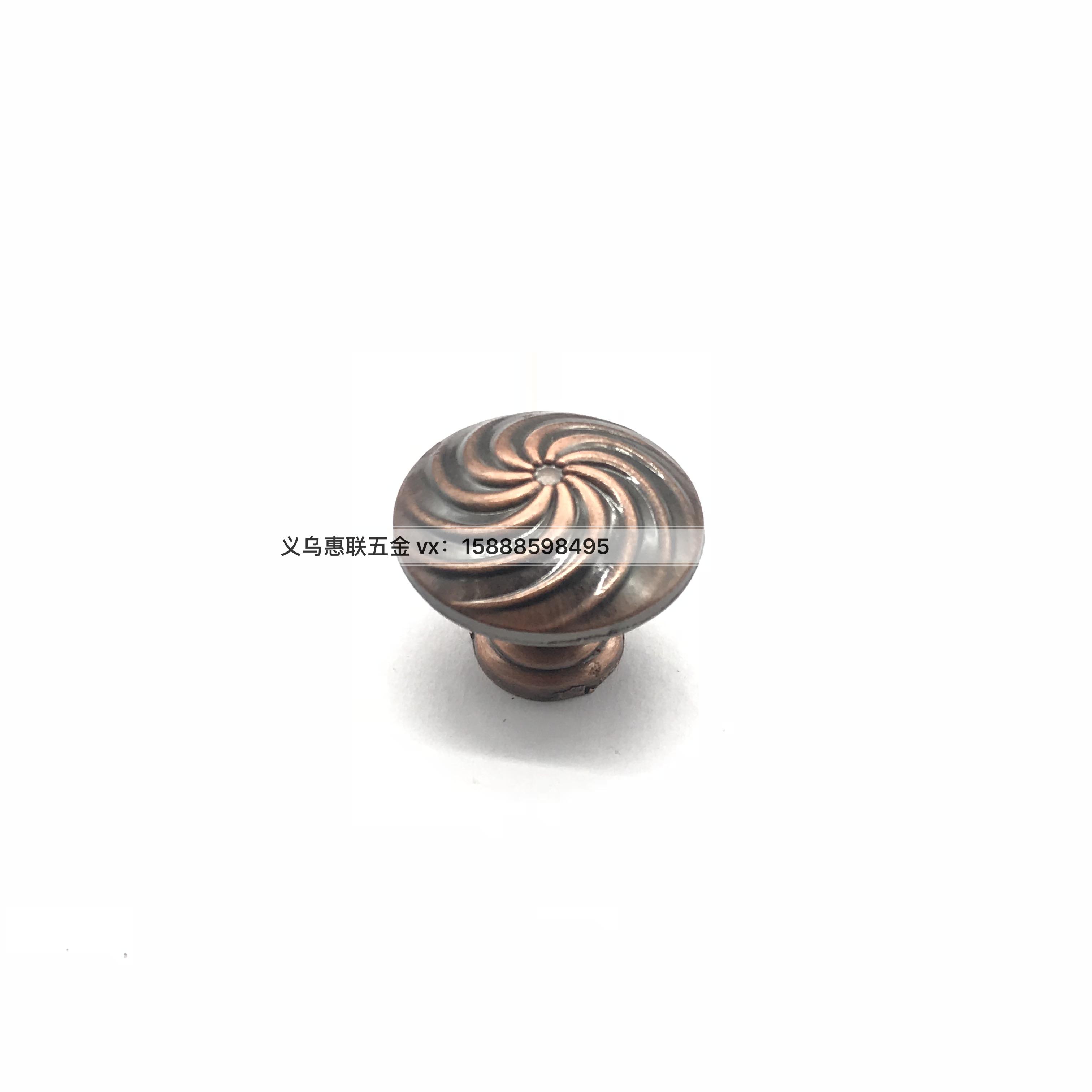 The factory direct selling zinc alloy red ancient rotating pattern single buckle handle shoe cabinet drawer chest cupboard door single buckle handle thumbnail