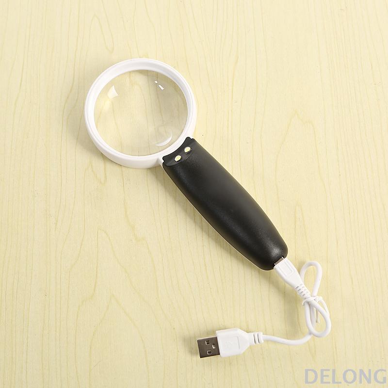Factory direct sales of charging high-definition magnifying glasses with lights Specification image
