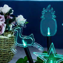 Outdoor Christmas decorative lights LED creative acrylic modeling lights battery box lights string