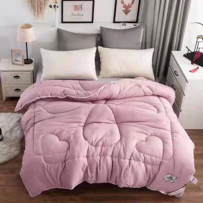 Silk winter quilt, 2 meters, 200*230cm, lace special offer, plain double quilt core, weight 5.5-6 pounds details Picture