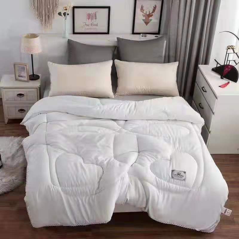 Silk winter quilt, 2 meters, 200*230cm, lace special offer, plain double quilt core, weight 5.5-6 pounds Specification image
