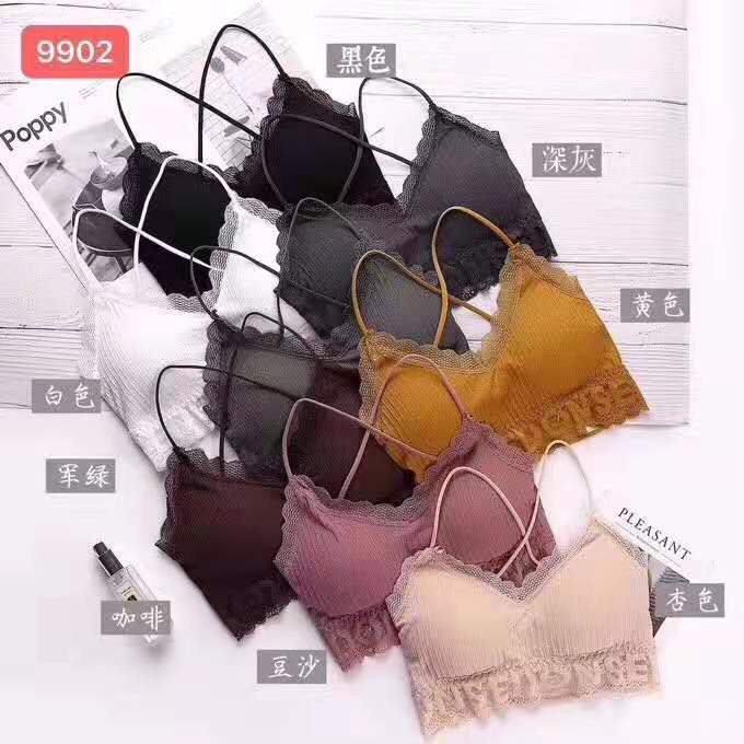Lace, lace, halter, vest, ladies underwear