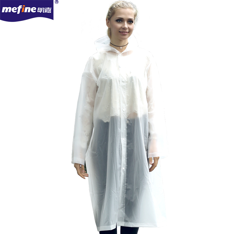 Portable adult non-disposable raincoat, EVA eco-friendly and fashionable raincoat, travel and outdoor raincoat wholesale in Yiwu