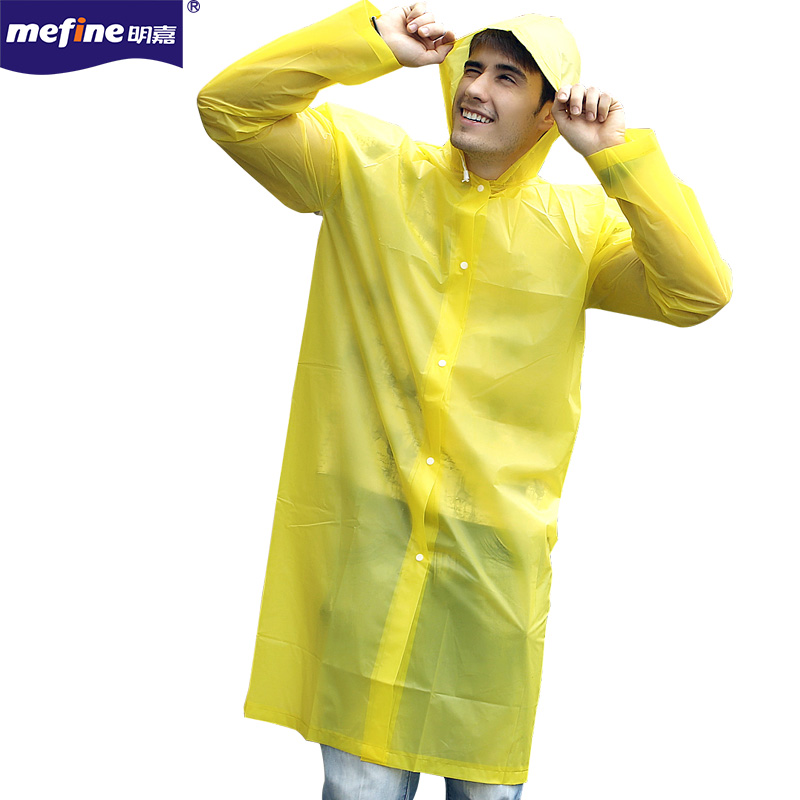 Portable adult non-disposable raincoat, EVA eco-friendly and fashionable raincoat, travel and outdoor raincoat wholesale in Yiwu Specification image