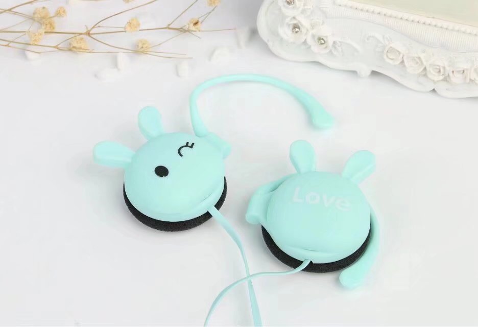 Sound Boli cute rabbit ear earphone Cute little rabbit ear earphone KN313 Item Picture