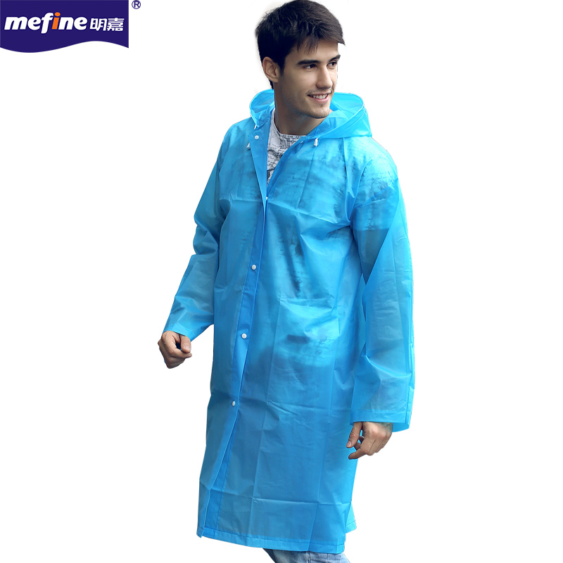 Portable adult non-disposable raincoat, EVA eco-friendly and fashionable raincoat, travel and outdoor raincoat wholesale in Yiwu details Picture