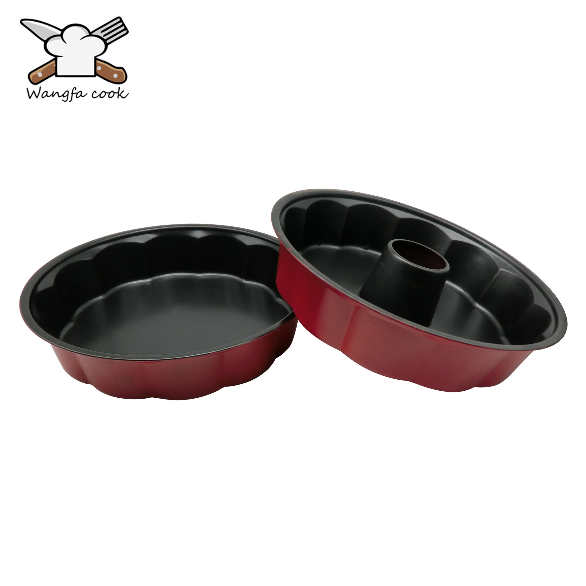 Wangfa small-batch mixed round red base cake mold