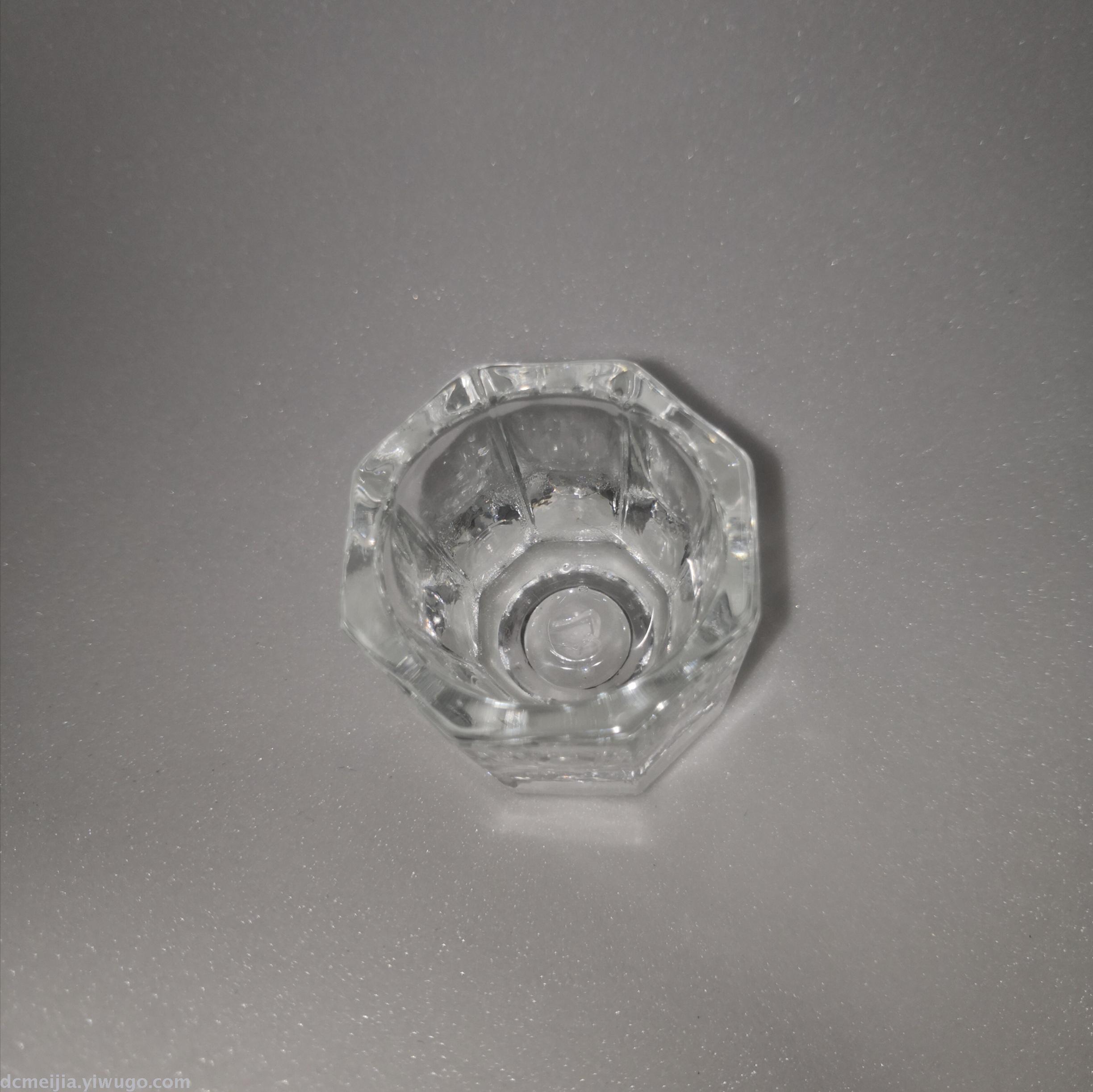 Crystal cup, nail art crystal cup, octagonal cup, crystal liquid glass cup Application Scenario