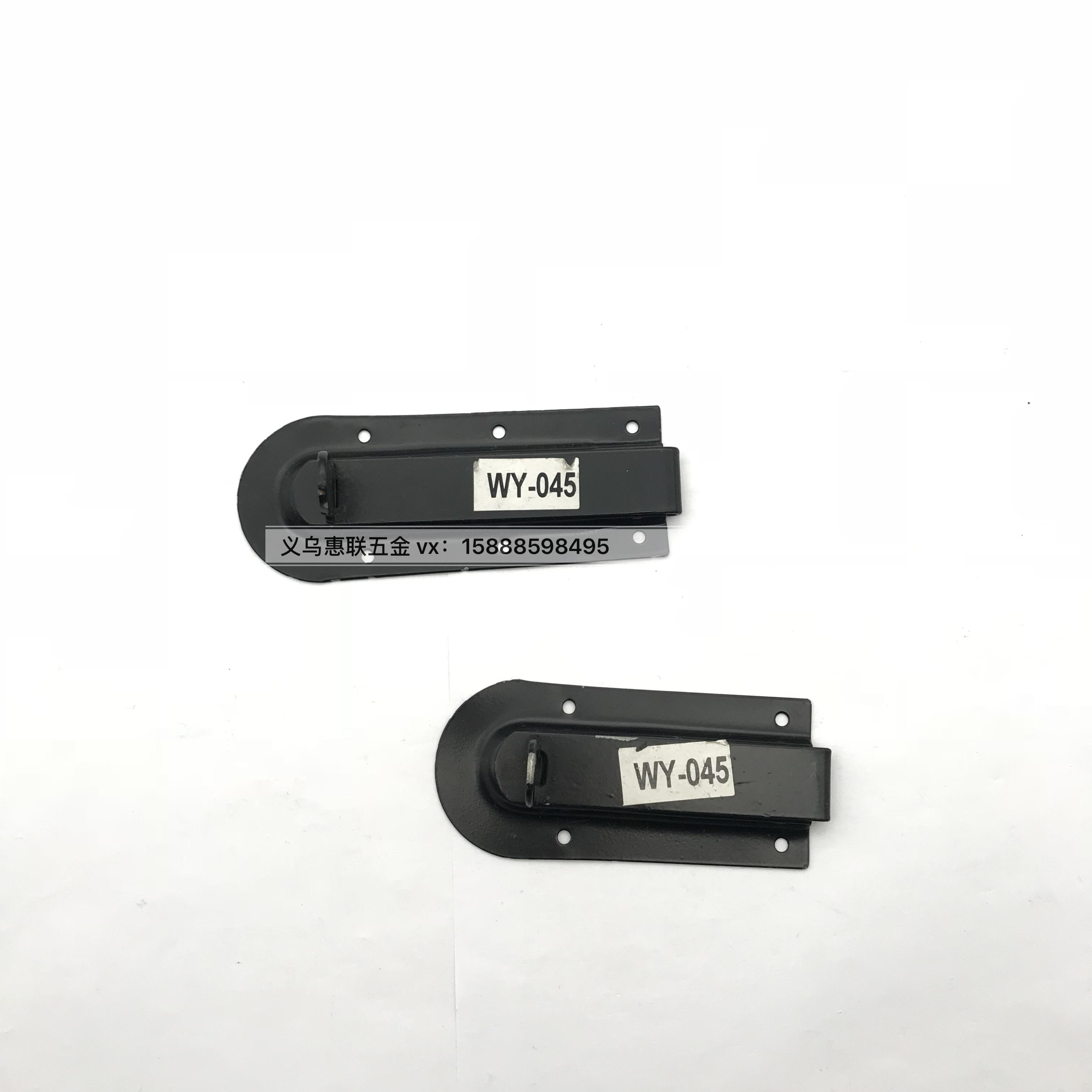 Sample to order black paint flat latch female door to open door latch furniture hardware accessories
