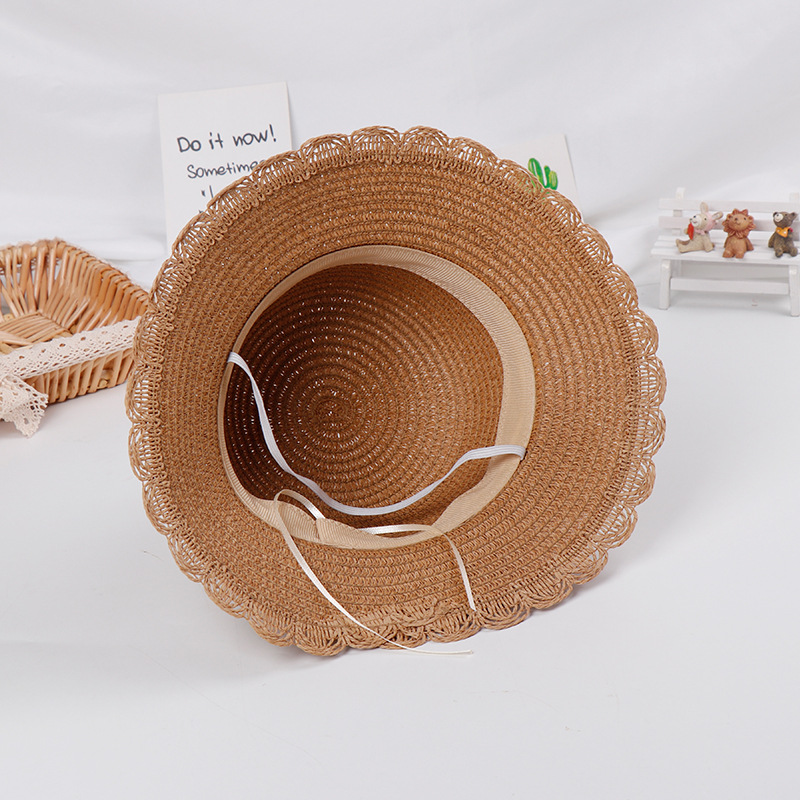 Bow children's straw hat Summer 2019 new children's sun hat Children's hat all match baby sunscreen hat Application Scenario