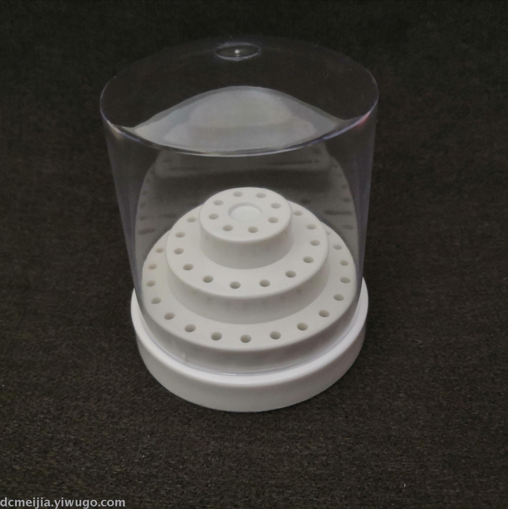 Nail polish grinding head storage box, tungsten steel grinding head base display stand, ceramic 48-hole nail drill bit storage box Application Scenario