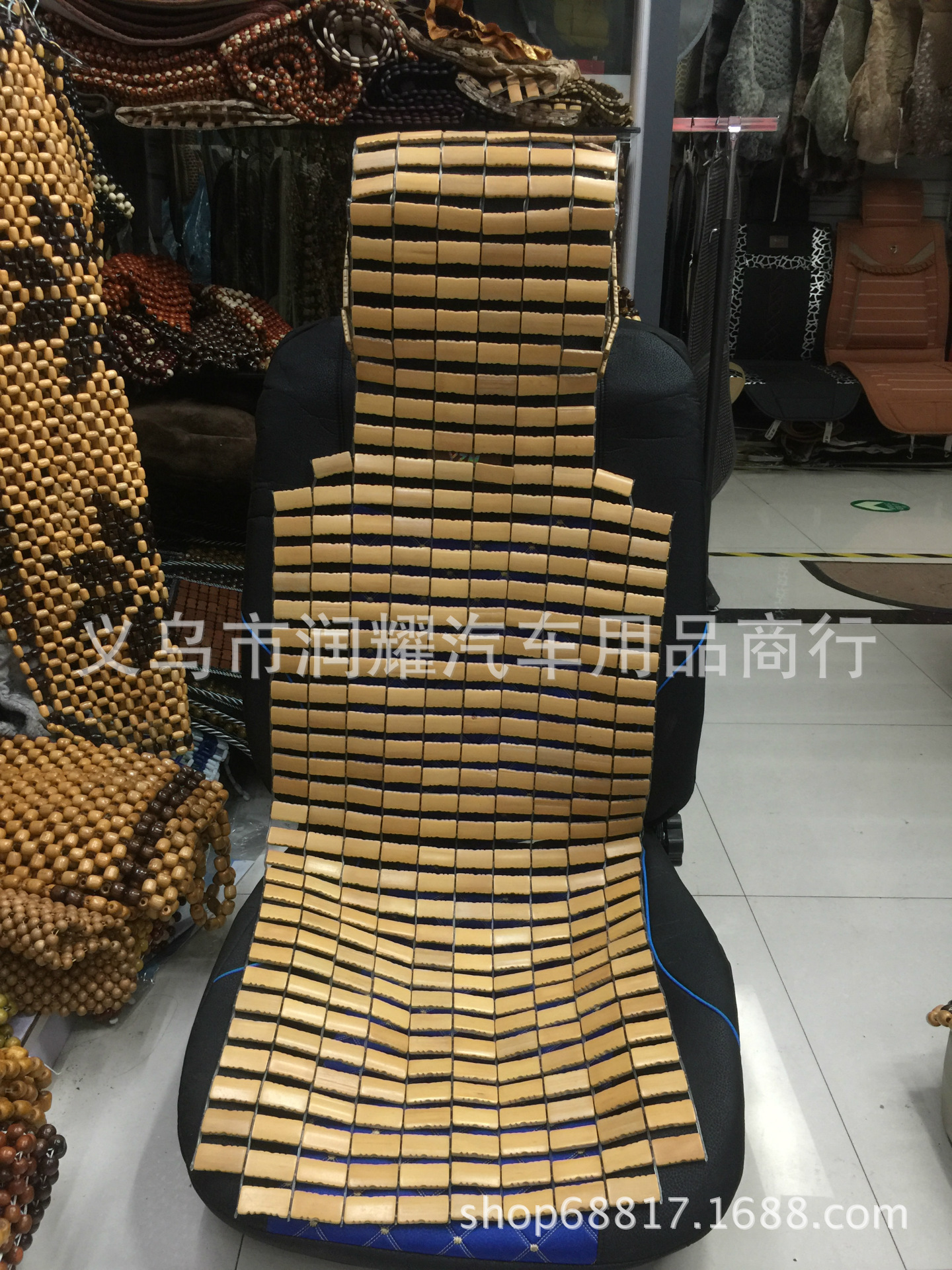 Amazon's best-selling car bamboo seat cushions, single-piece seat cushions, van backrests, custom-made and wholesale for foreign trade