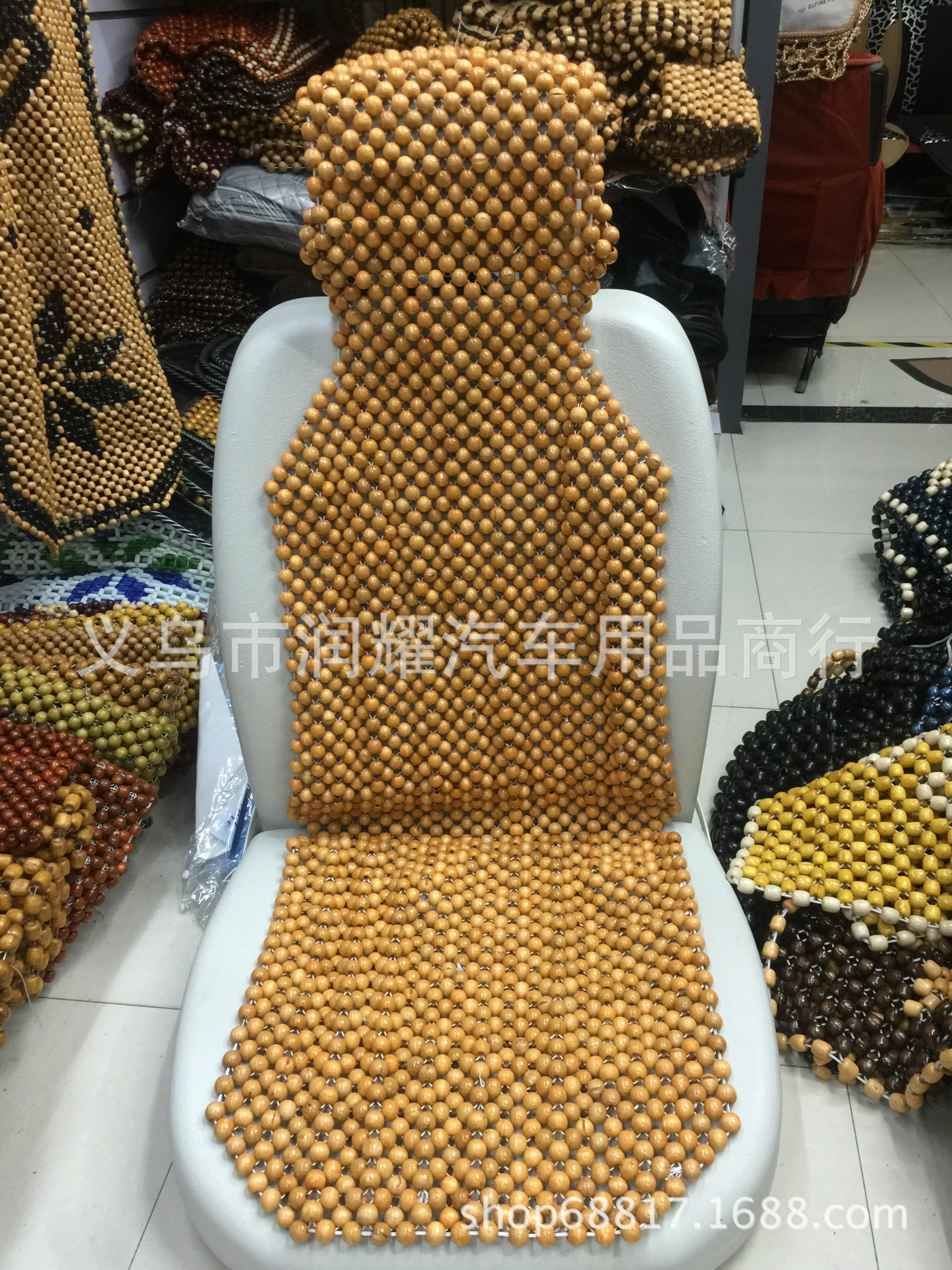 Wholesale of foreign trade wooden bead seat cushions, home sofa wooden bead cushions, automotive supplies, pure handcrafted wooden bead seat cushions from the manufacturer Application Scenario
